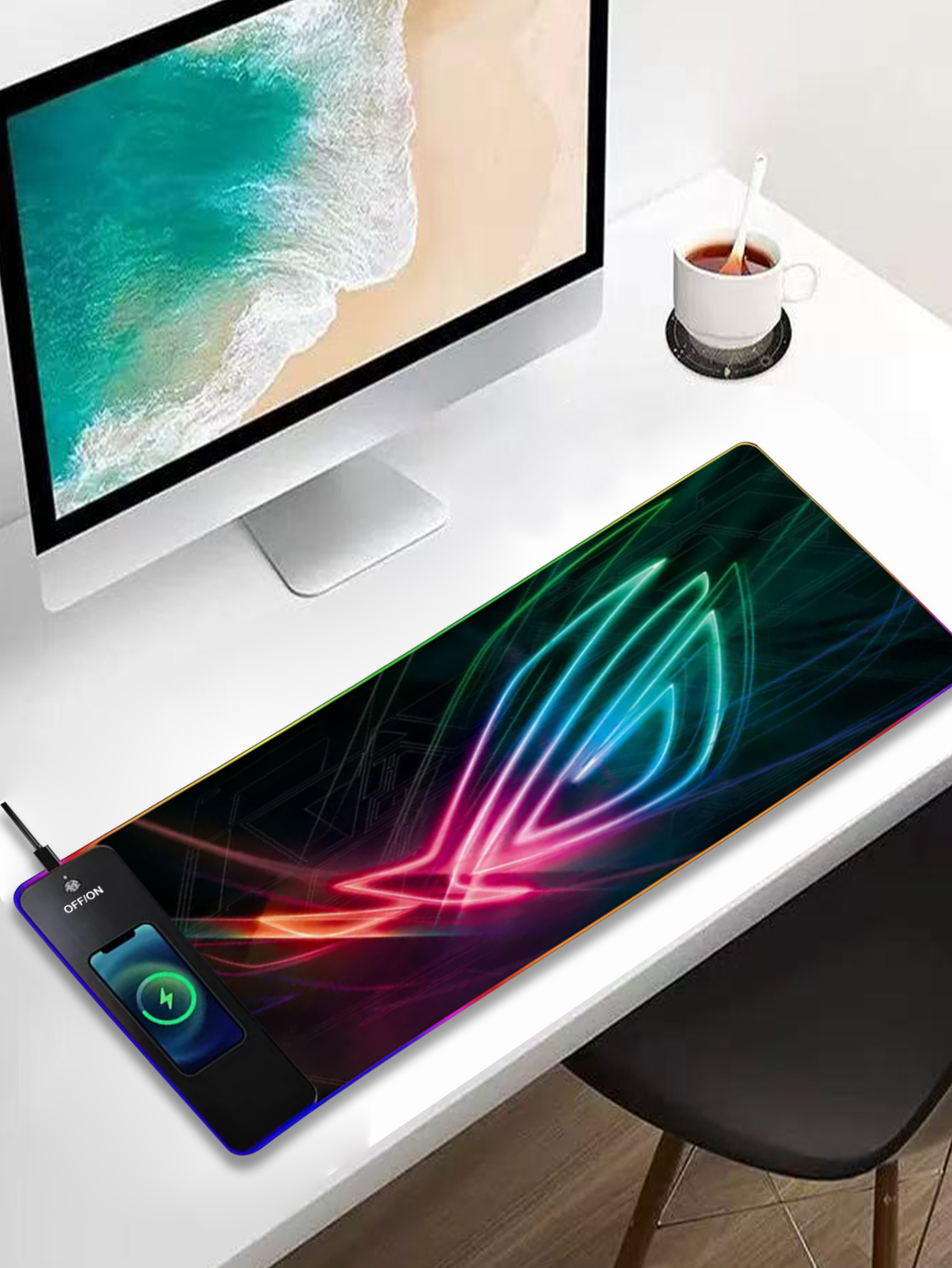 Mouse Charging Pad - RGB Illuminated Multi - functional 15W