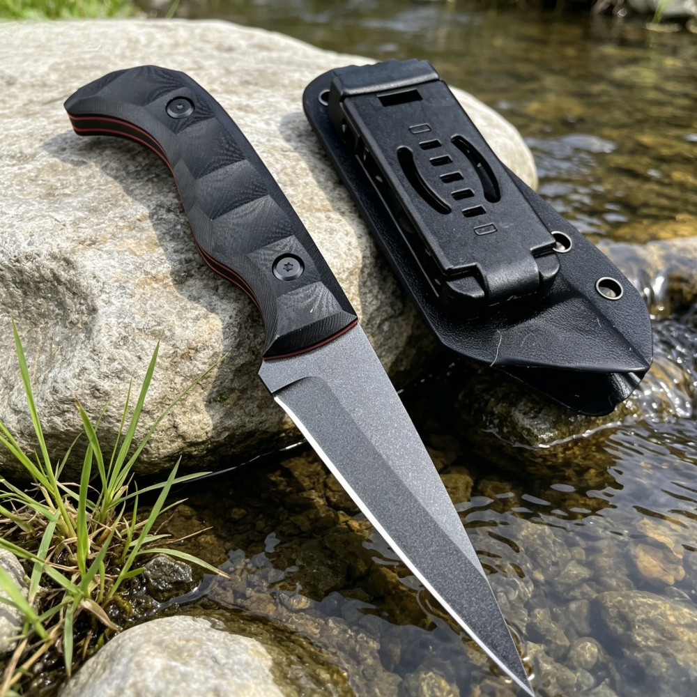 High Tech Kitchen Accessories - Camping Picnic Cooking Straight Knife with