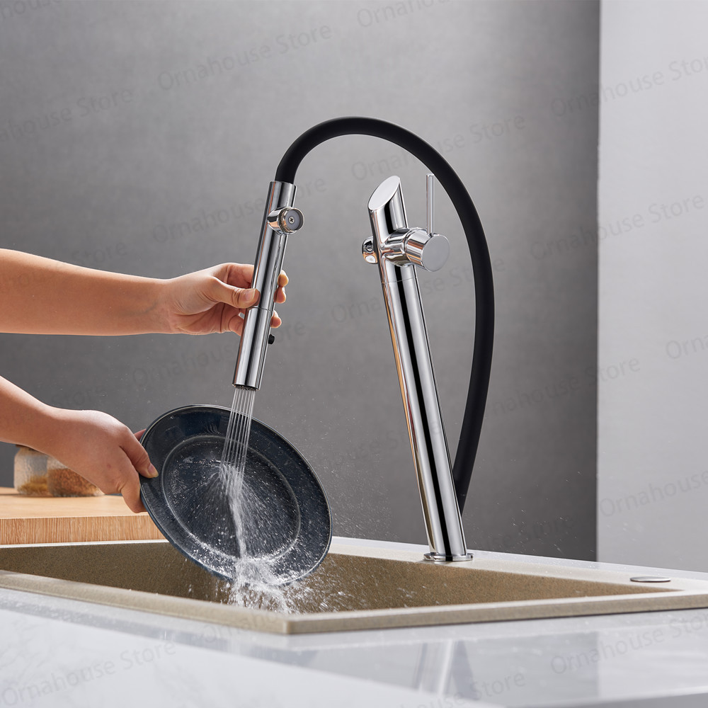 High Tech Kitchen Accessories - New Brass Kitchen Faucet Hot and
