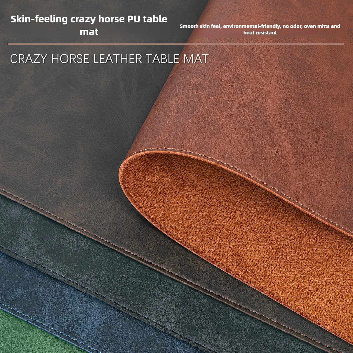 Mouse Charging Pad - Desk Pad Waterproof PU Mouse Pad