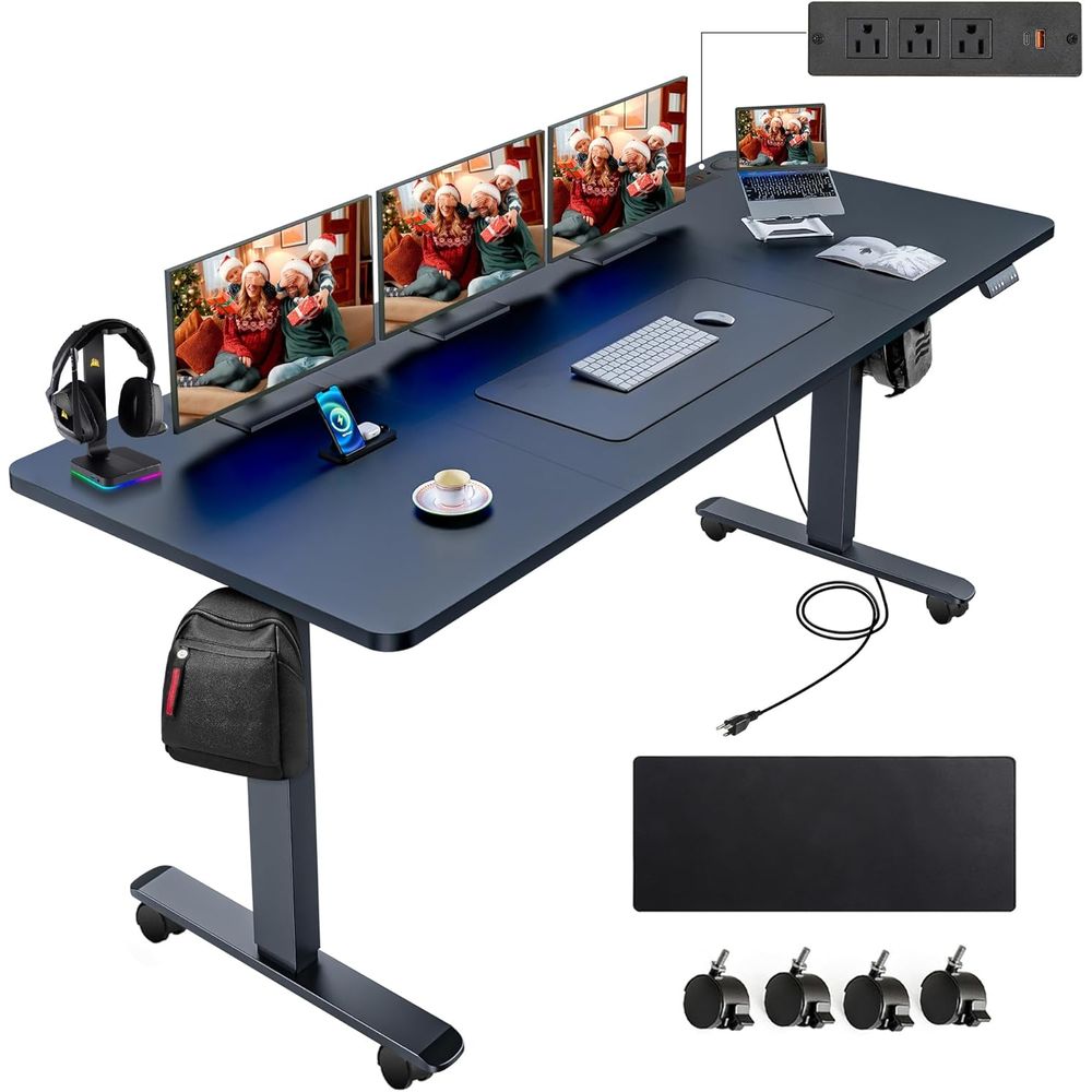 Black 71 x 28 Electric Standin - Mouse Charging Pad บทวิจารณ์และราคา