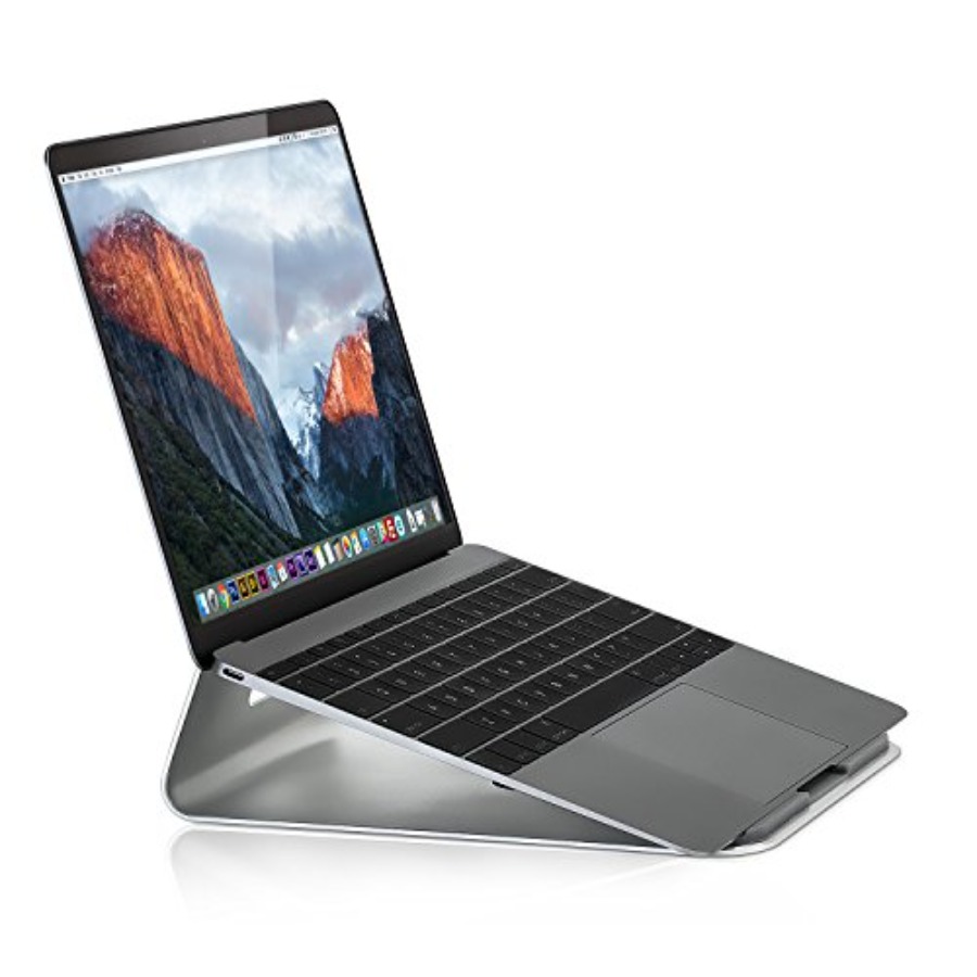 Tilted Laptop Riser for MacBoo - Laptop Stand Bamboo บทวิจารณ์และราคา