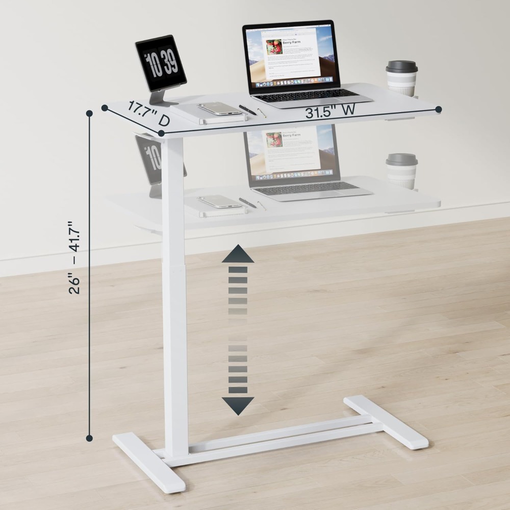 Adjustable Overbed Bedside Tab - Laptop Stand Bamboo บทวิจารณ์และราคา
