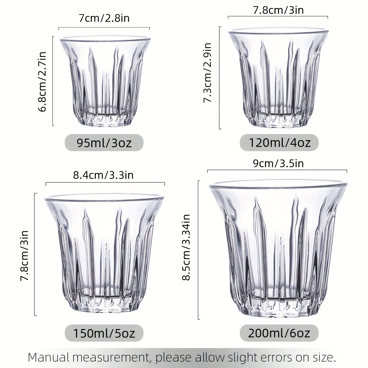2 Pack Espresso Cups, Clear Gl - Tech Accessories For Office บทวิจารณ์และราคา