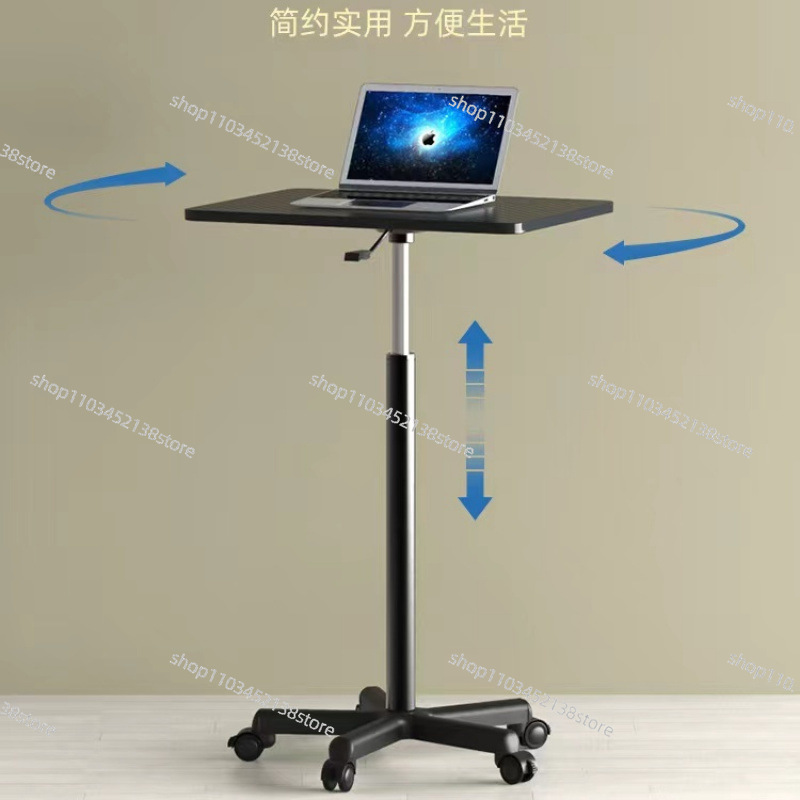 Pulley Mobile Small Table Stan - Laptop Stand Bamboo บทวิจารณ์และราคา