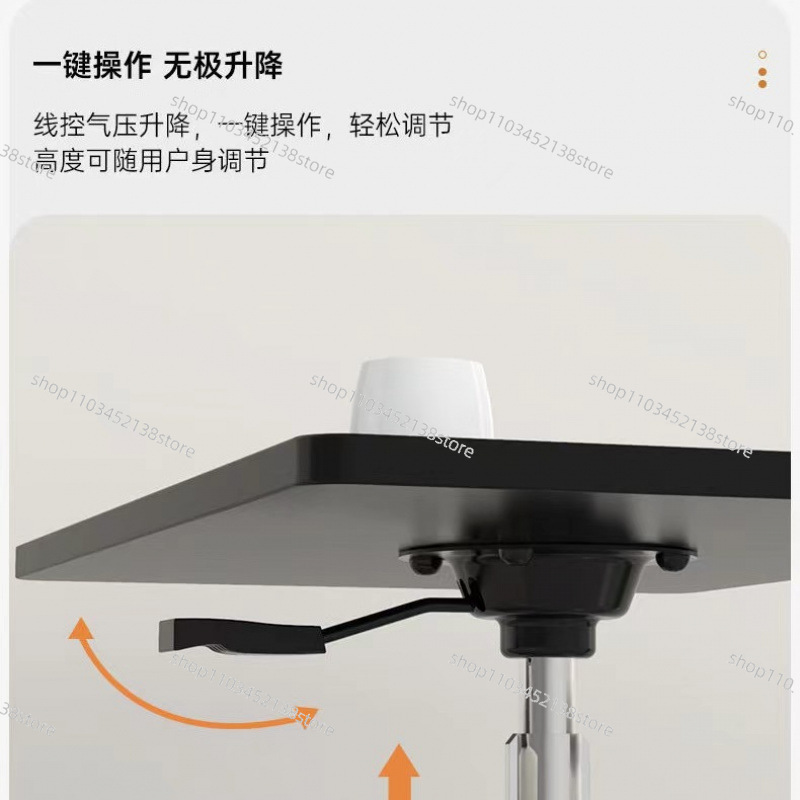 Pulley Mobile Small Table Stan - Laptop Stand Bamboo บทวิจารณ์และราคา