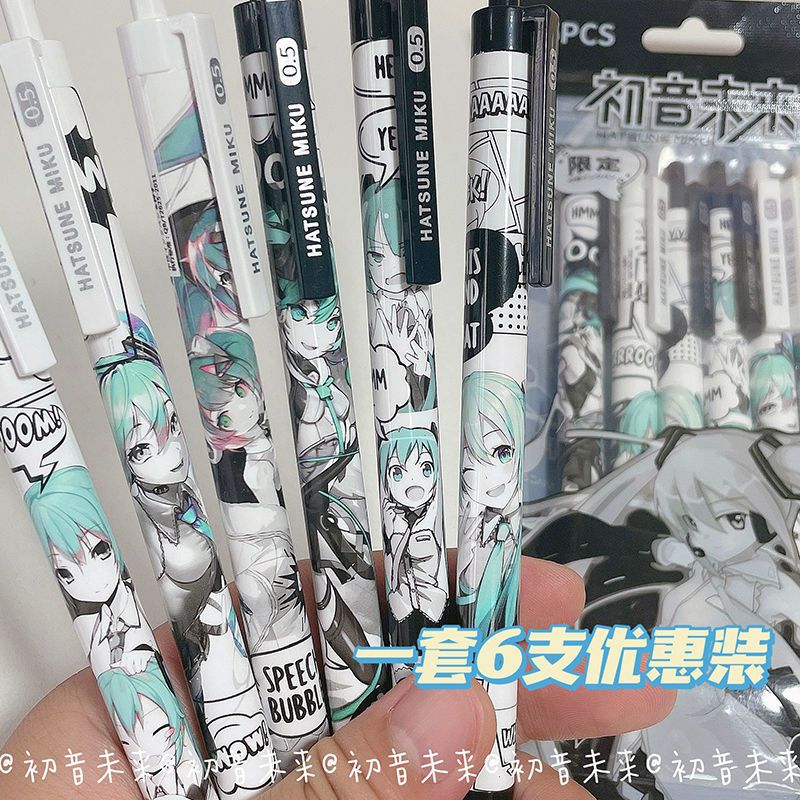 6Pcs/Set Hatsune Miku Black Ge - Tech Office Accessories บทวิจารณ์และราคา