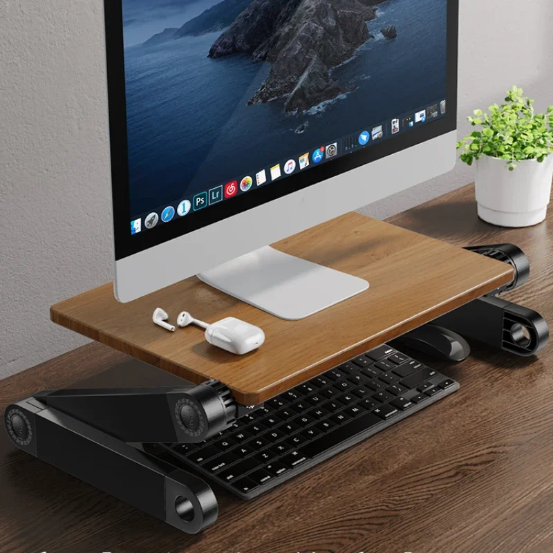 Solid Wood Laptop Height Stand - Laptop Stand Bamboo บทวิจารณ์และราคา