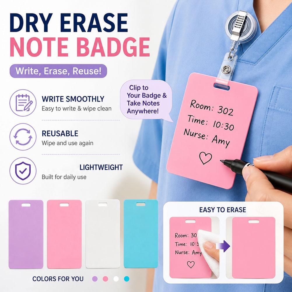 Portable Dry Erase Note Badge  - Tech Office Accessories บทวิจารณ์และราคา