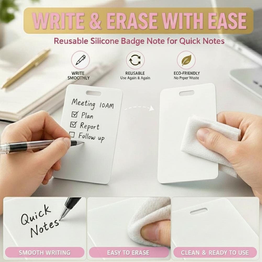 Portable Dry Erase Note Badge  - Tech Office Accessories บทวิจารณ์และราคา