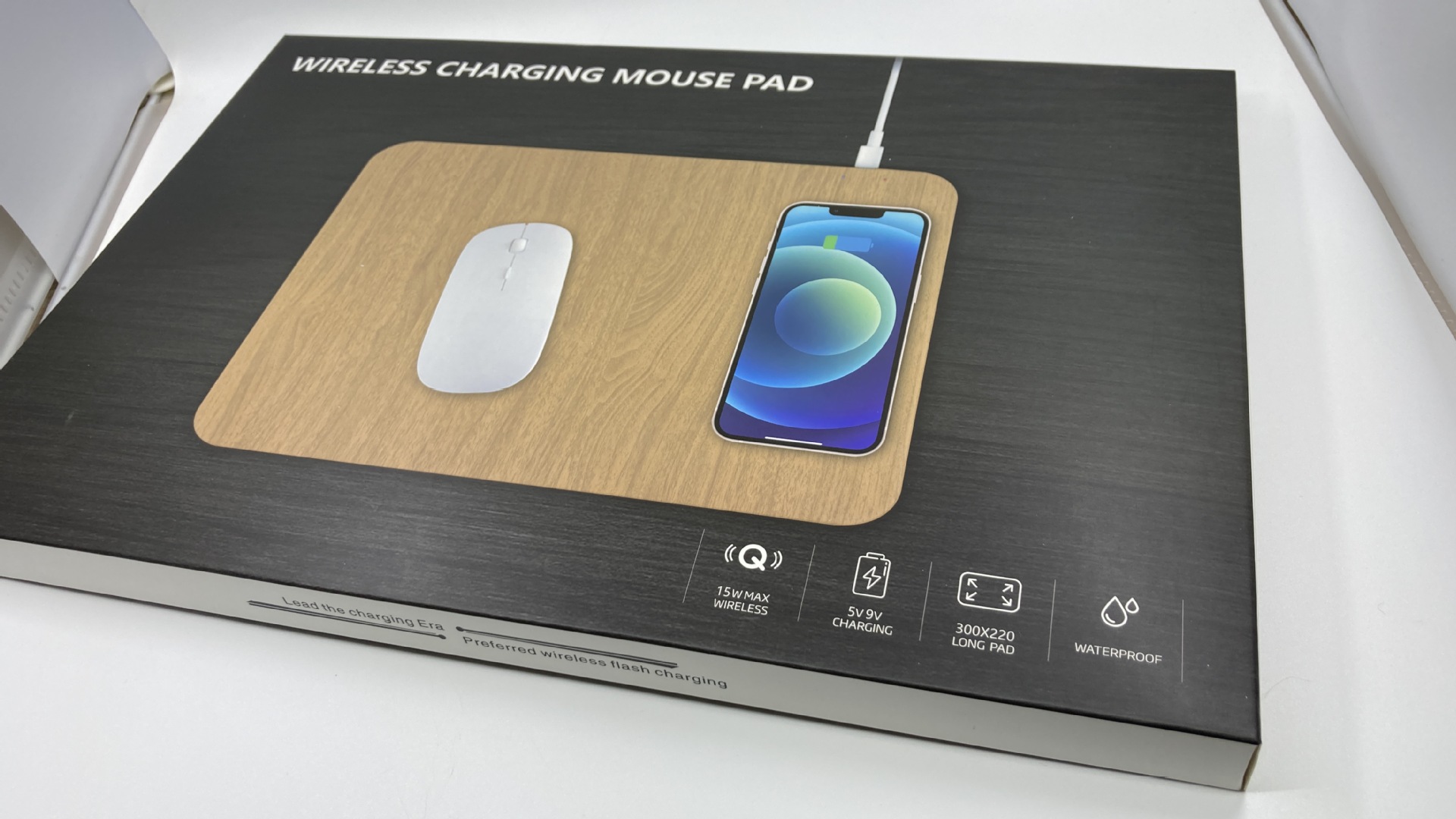 Wireless Charging Leather Mous - Mouse Charging Pad บทวิจารณ์และราคา