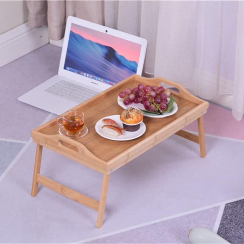 Portable Bamboo Wood Bed Tray  - Laptop Stand Bamboo บทวิจารณ์และราคา