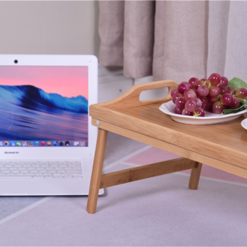 Portable Bamboo Wood Bed Tray  - Laptop Stand Bamboo บทวิจารณ์และราคา