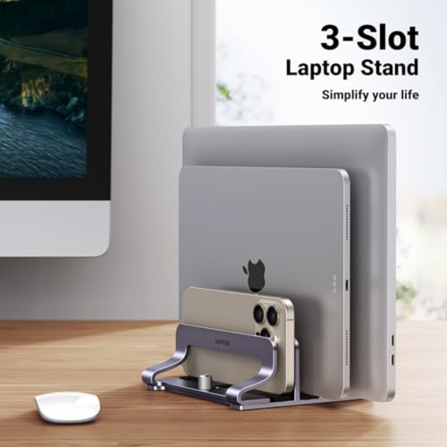 Vertical Laptop Stand Holder D - Laptop Stand Bamboo บทวิจารณ์และราคา