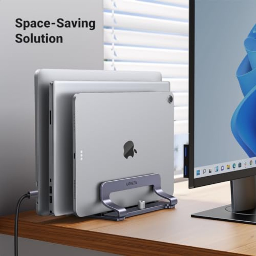 Vertical Laptop Stand Holder D - Laptop Stand Bamboo บทวิจารณ์และราคา