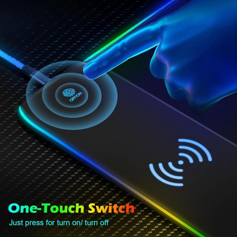 96GE LED Gaming Mouse Pad with - Mouse Charging Pad บทวิจารณ์และราคา