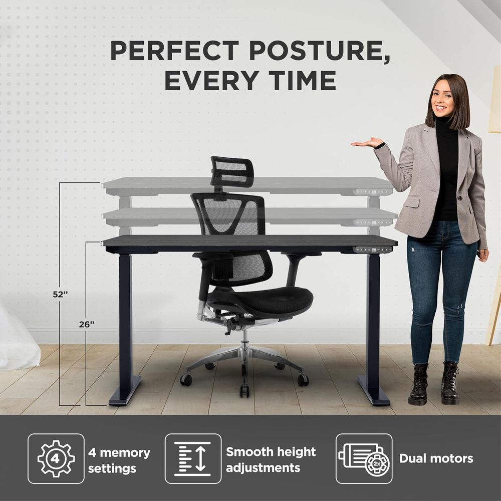 RISE UP dual motor electric st - Laptop Stand Bamboo บทวิจารณ์และราคา
