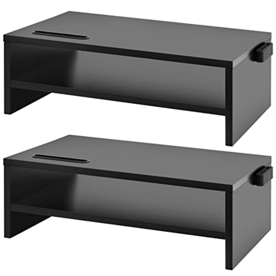 Monitor Stand Riser, 2 Pack 16 - Laptop Stand Bamboo บทวิจารณ์และราคา