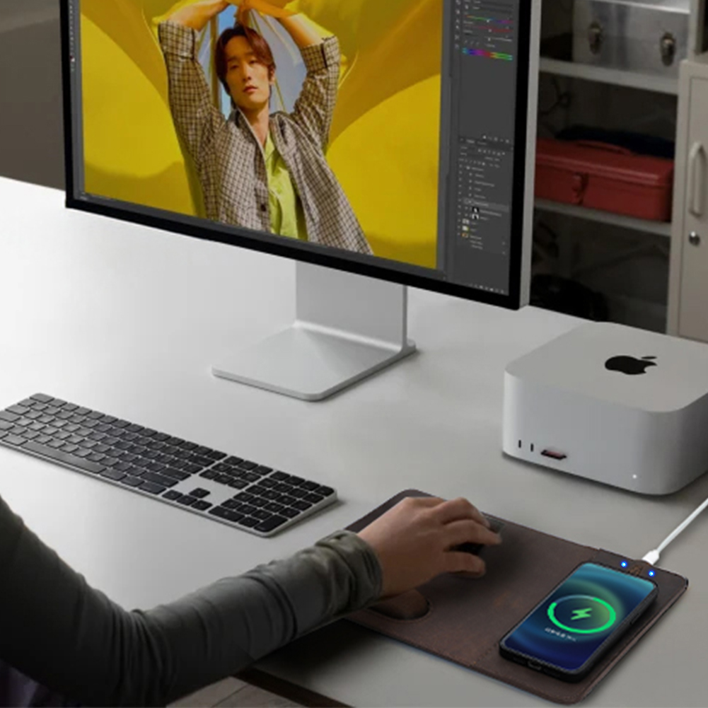 Mouse Pad with 15W Phone Wirel - Mouse Charging Pad บทวิจารณ์และราคา