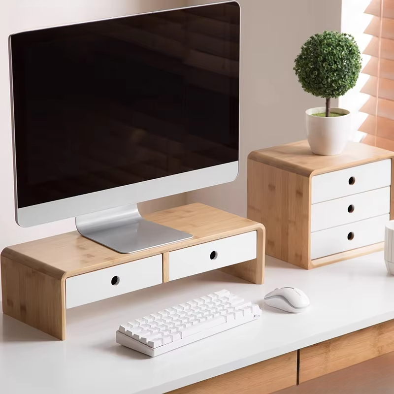Bamboo Laptop Monitor Riser Ec - Laptop Stand Bamboo บทวิจารณ์และราคา
