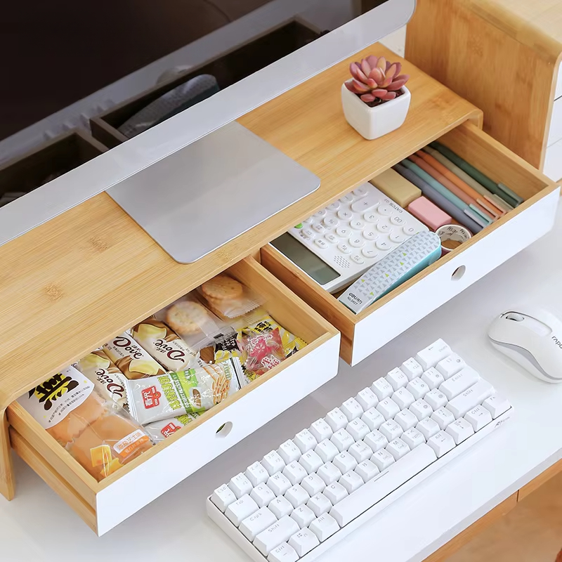 Bamboo Laptop Monitor Riser Ec - Laptop Stand Bamboo บทวิจารณ์และราคา