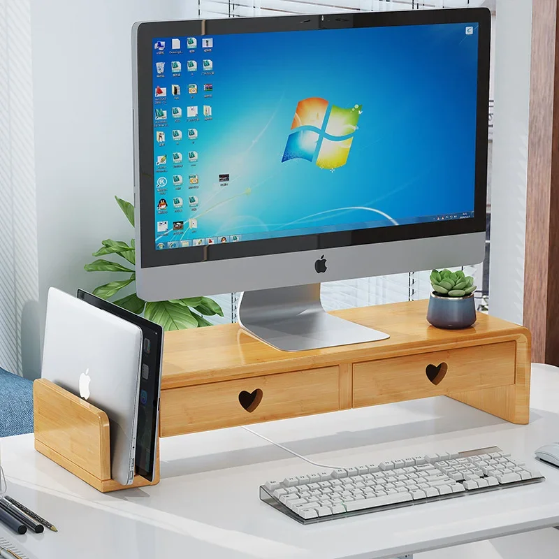 Natural Bamboo Desk Stand Nord - Laptop Stand Bamboo บทวิจารณ์และราคา