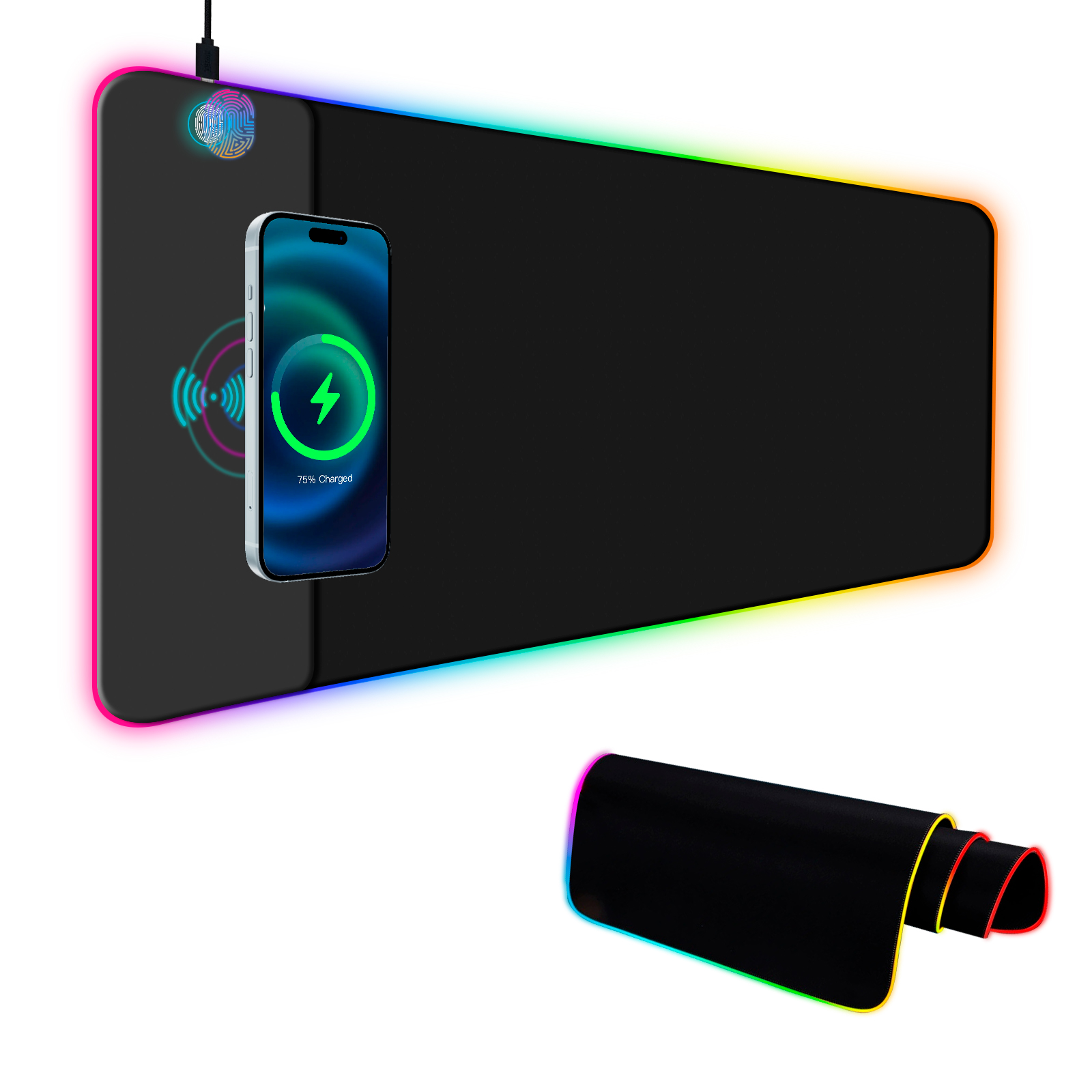 Wireless Charging RGB Gaming M - Mouse Charging Pad บทวิจารณ์และราคา
