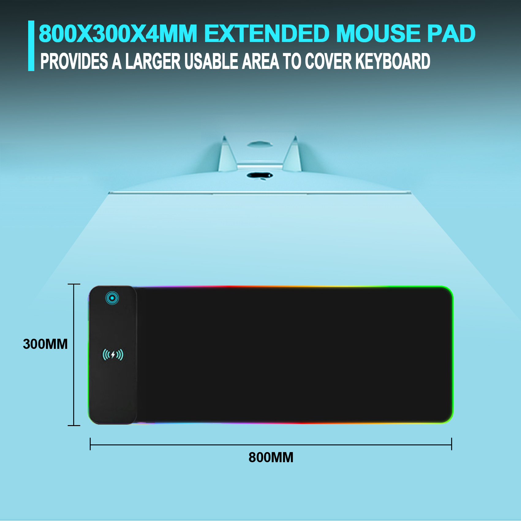 Wireless Charging RGB Gaming M - Mouse Charging Pad บทวิจารณ์และราคา