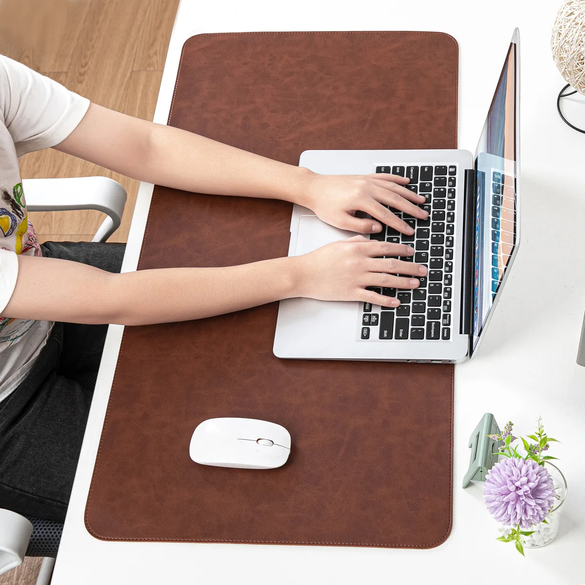 Desk Pad Waterproof PU Mouse P - Mouse Charging Pad บทวิจารณ์และราคา