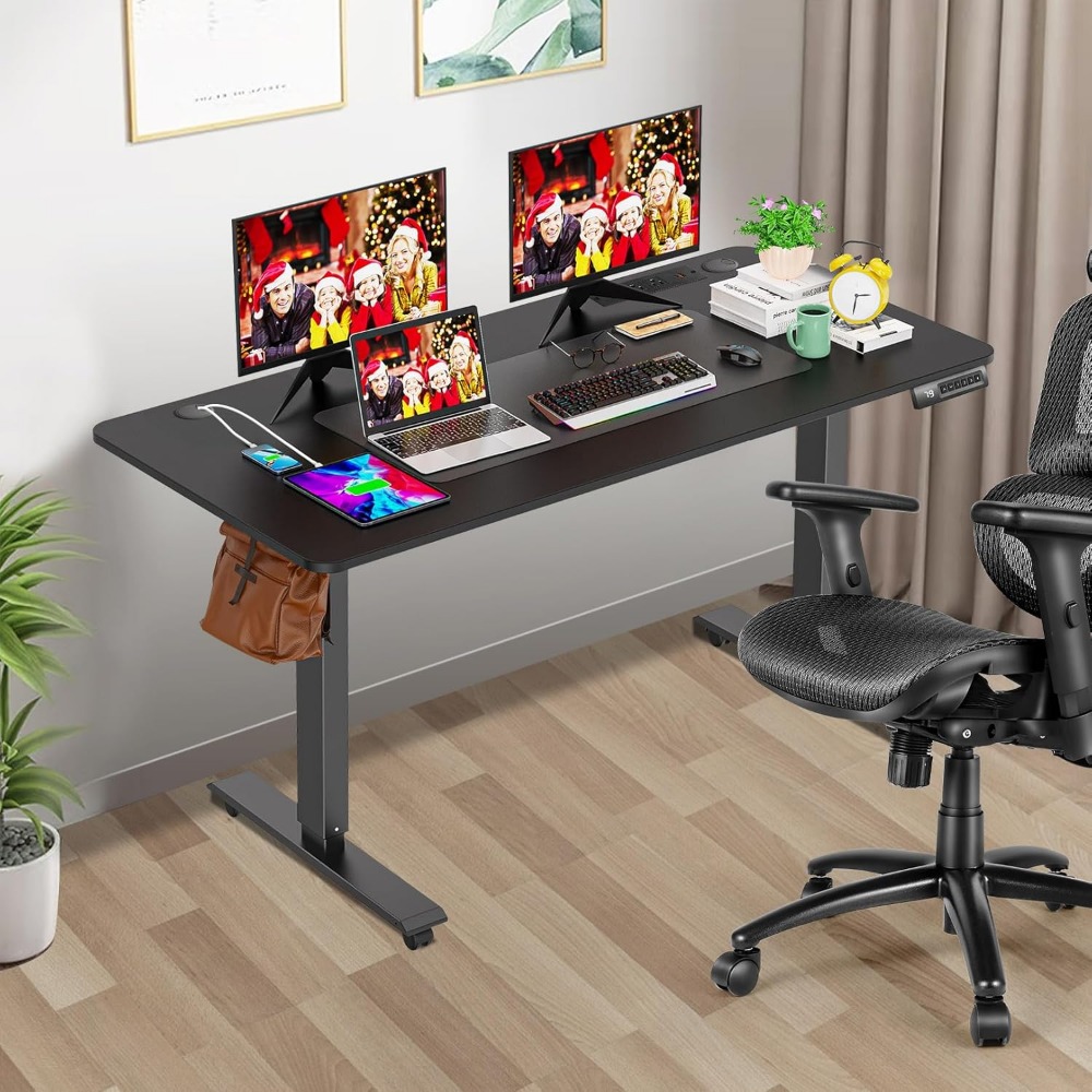 Electric Standing Desk 63 x 24 - Mouse Charging Pad บทวิจารณ์และราคา